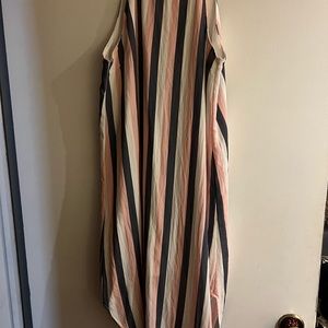 Pink and blue dress